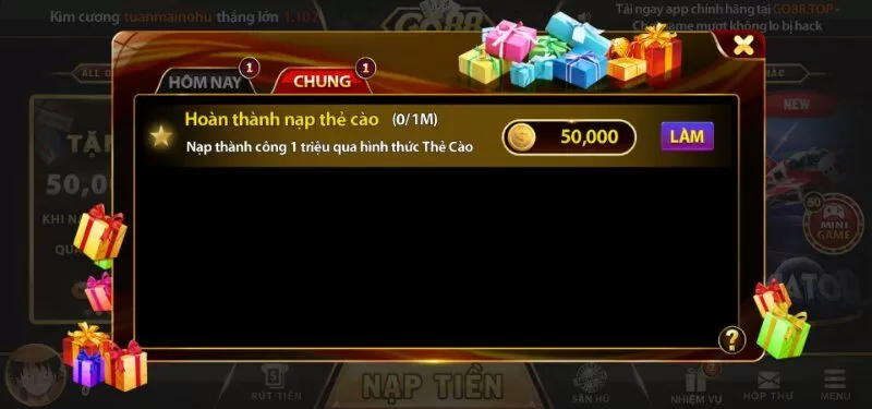 Hướng dẫn cách nhận khuyến mãi tại cổng game Go88